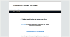 Desktop Screenshot of exmodeltalent.com