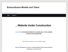 Tablet Screenshot of exmodeltalent.com